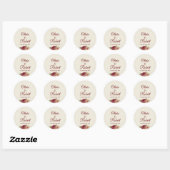  Rozen Ronde Sticker (Vel)