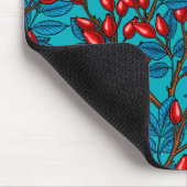 Rozen, rood en blauw muismat (Hoek)