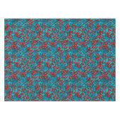 Rozen, rood en blauw tafelkleed (Voorkant (Horizontaal))
