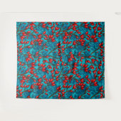 Rozen, rood en blauw wandkleed (Voorkant (horizontaal))