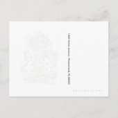 Rozen rood schilderen - Briefkaart / Uitnodiging (Achterkant)