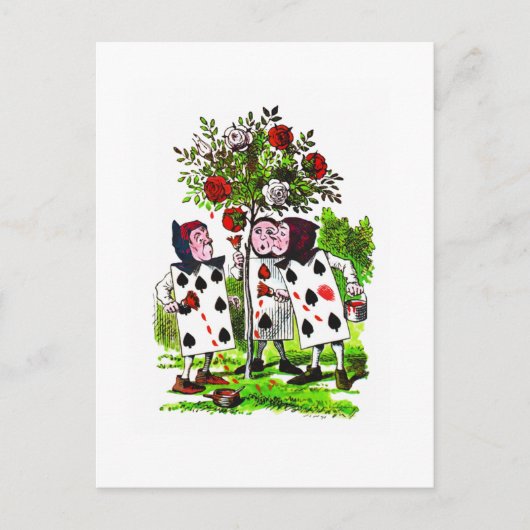 Rozen rood schilderen - Briefkaart / Uitnodiging (Voorkant)