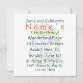 Rozen rood schilderen - Uitnodiging / RSVP (Achterkant)