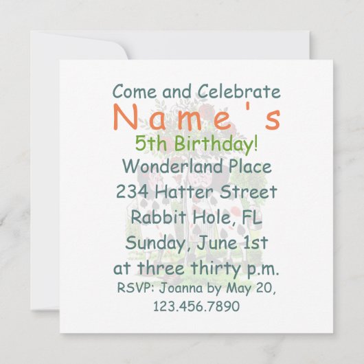 Rozen rood schilderen - Uitnodiging / RSVP (Achterkant)