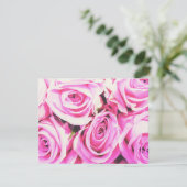 rozen roos roze bos bloemen kaart (Staand voorkant)