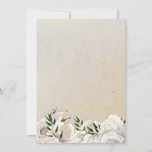  Rozen - Royal Quinceanera Kaart (Achterkant)