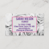 rozen Roze Bloemen Bunch boeket, achtergrond busin Visitekaartje (Voorkant)