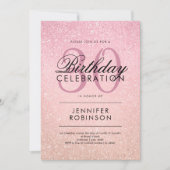 Rozen Roze elke leeftijd Maandag Glitter Verf Kijk Kaart (Voorkant)