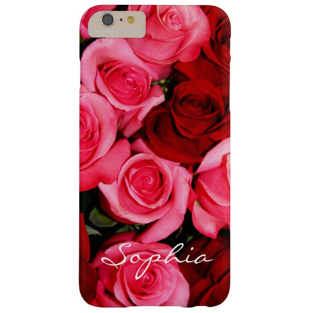 Rozen, Roze en Rood-iPhone 6 plus Hoesje (Achterkant)