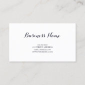 Rozen roze en Violet Floral Patroon Visitekaartje (Achterkant)