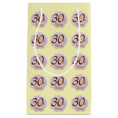 Rozen / Roze & Geel / 30e verjaardag Klein Cadeauzakje (Voorkant)