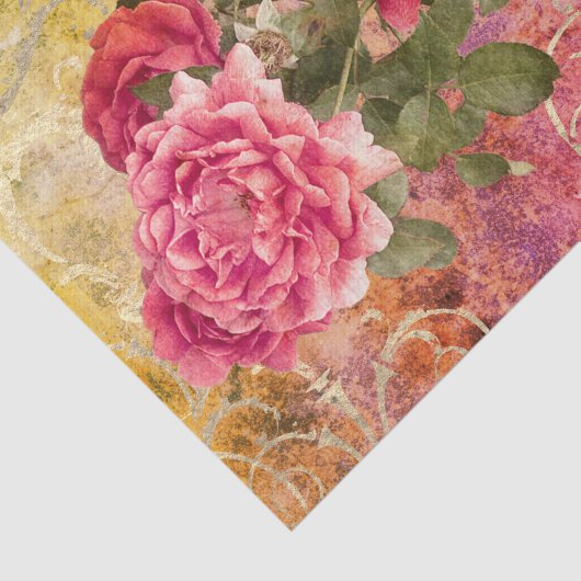  Rozen Roze goudblaaslamp Patroon Tissuepapier (Detail)