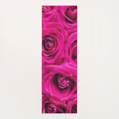Rozen Roze marmer Glitter Yoga Mat (Achterkant)