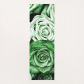 Rozen Roze marmer Glitter Yoga Mat (Achterkant)