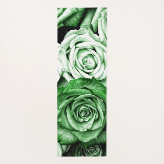 Rozen Roze marmer Glitter Yoga Mat (Achterkant)