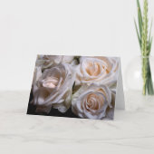 Rozen roze met dew kaart (Voorkant)