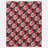 Rozen Roze rood flessenpatroon Fleece Deken (Voorkant)