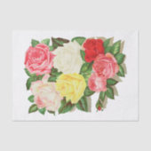 Rozen Roze witte rode bloem #1 Tissuepapier (Voorkant)