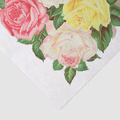 Rozen Roze witte rode bloem #1 Tissuepapier (Detail)