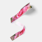 Rozen, Rozen Aangepaste aardkorrellint Grosgrain Lint (Achterkant)