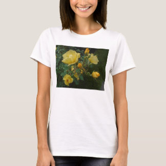 rozen rozen bijtende floral boho damestank t-shirt