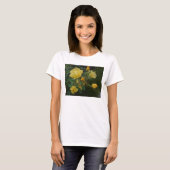 rozen rozen bijtende floral boho damestank t-shirt (Voorkant volledig)