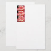 ROZEN ROZEN ROZEN Briefpapier Roze Roos Bloemen (Voorkant / Achterkant)