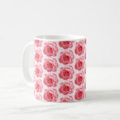 Rozen! Rozen! Rozen! - Delicate Roze Koffiemok (Voorkant links)