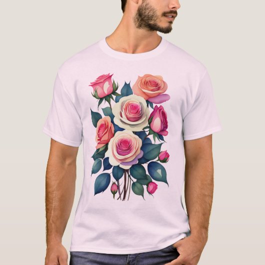 Rozen Rozen Rozen T-shirt (Voorkant)