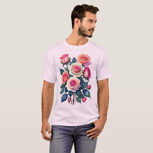 Rozen Rozen Rozen T-shirt (Voorkant volledig)