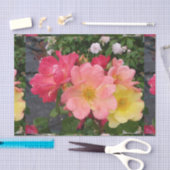 Rozen Rozen Wild Rood Geel Patroon Bloembloem Tissuepapier (Craft)