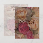 Rozen, RSVP Kaartje (Voorkant / Achterkant)