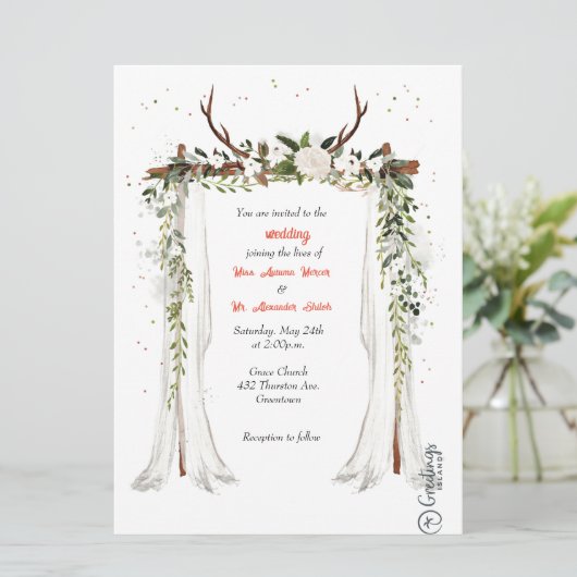 Rozen Rustic Wood Licht Greenery White Rose Flora (Staand voorkant)