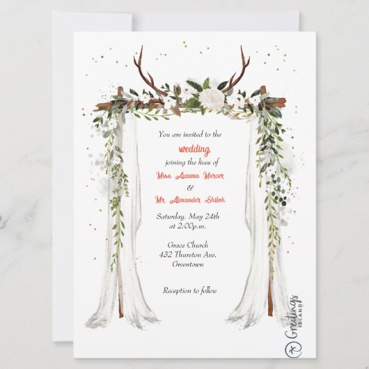 Rozen Rustic Wood Licht Greenery White Rose Flora (Voorkant)