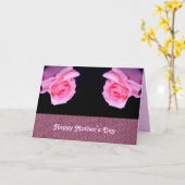Rozen Ruwe Moederdag Kaart (Gele Bloem)