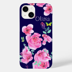 Rozen 's nachts onder een straatlamp Briefkaart Case-Mate iPhone 14 Hoesje