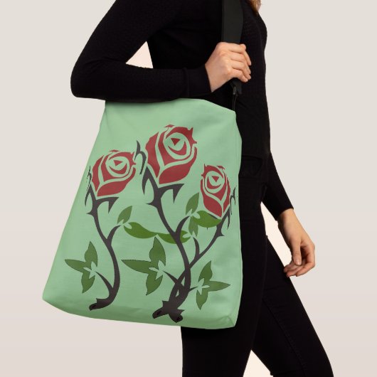 Rozen Sage Crossbody Tas (Dichtbij)