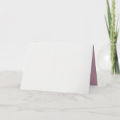 Rozen Satijn Lint Evergreen Mauve Cream Christmas Feestdagen Kaart (Achterkant)