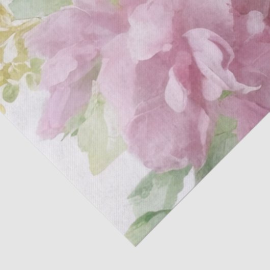 Rozen Satijn Lint Evergreen Mauve Cream Christmas Tissuepapier (Detail)