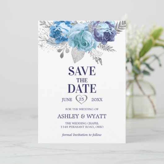 Rozen Save The Date (Staand voorkant)