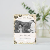 Rozen Save the Date Kaart (Staand voorkant)