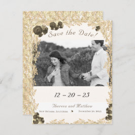 Rozen Save the Date Kaart