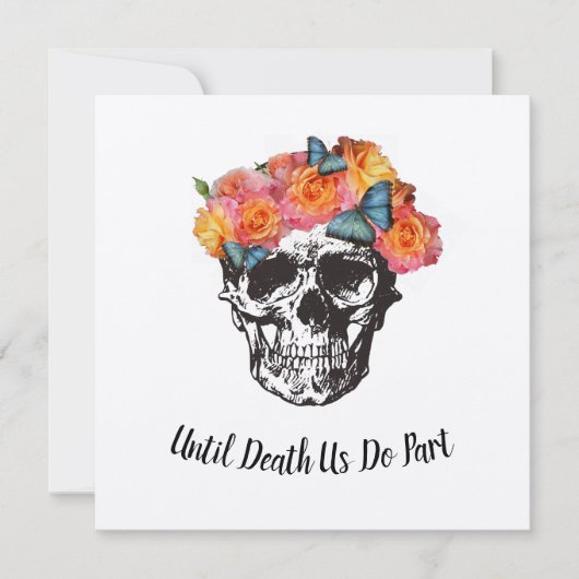 Rozen Schedel - Tot de Dood Ons Scheidt Kaart (Voorkant)