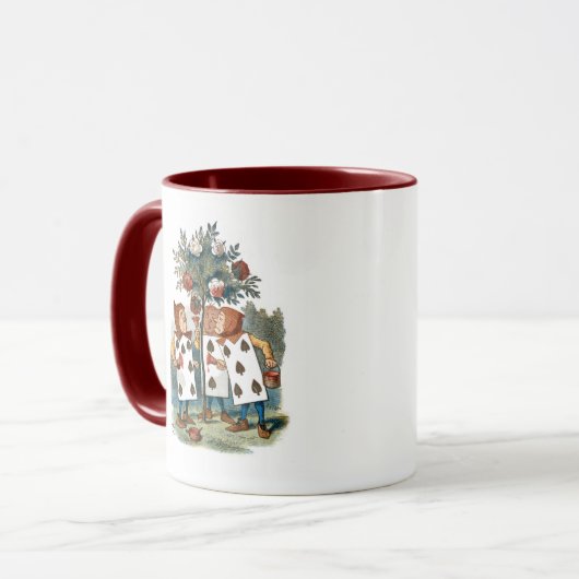 Rozen schilderen - Alice in Wonderland Mok (Voorkant links)