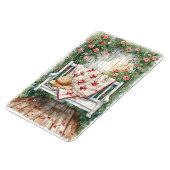  Rozen schommel met Quilt Charm Magneet (Linkerzijde)