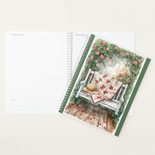  Rozen schommel met Quilt Charm Planner (Display)
