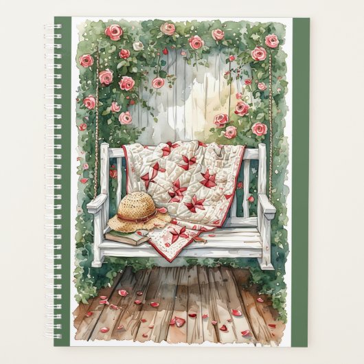  Rozen schommel met Quilt Charm Planner (Voorkant)