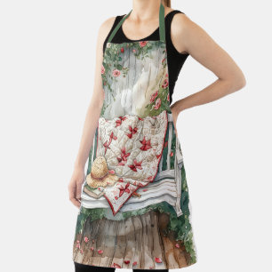  Rozen schommel met Quilt Charm Schort