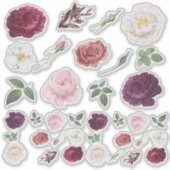Rozen Scrapbooking Stickers - Floral Crafting Set (Voorkant)