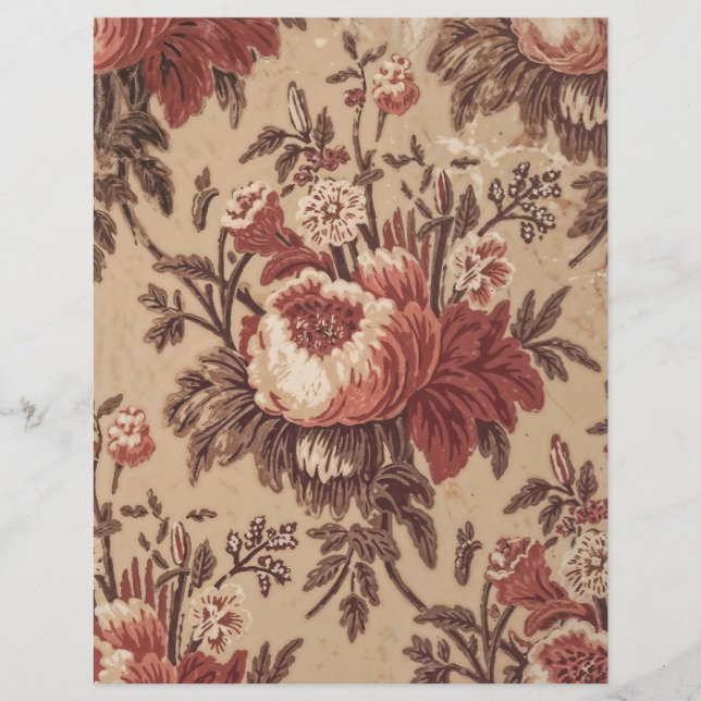  rozen shabby chic plakboek papier (Voorkant)